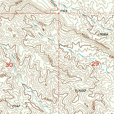 United States Geological Survey Blue Holes, WY (1952, 24000-Scale) digital map