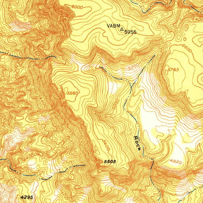 United States Geological Survey Blue House Mountain, AZ (1951, 62500-Scale) digital map