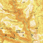 United States Geological Survey Blue House Mountain, AZ (1951, 62500-Scale) digital map