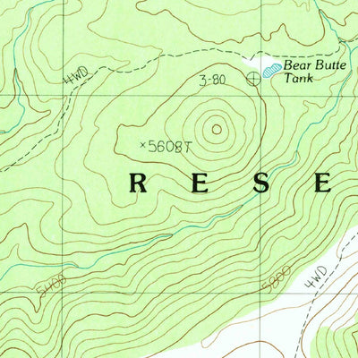 United States Geological Survey Blue House Mountain, AZ (1988, 24000-Scale) digital map