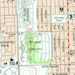 United States Geological Survey Blue Island, IL (1993, 24000-Scale) digital map