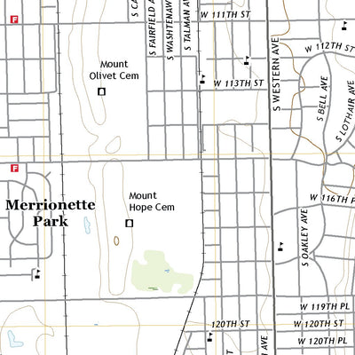 United States Geological Survey Blue Island, IL (2021, 24000-Scale) digital map
