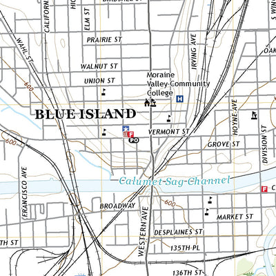 United States Geological Survey Blue Island, IL (2021, 24000-Scale) digital map