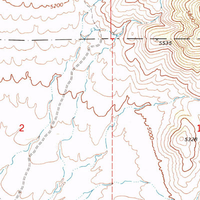 United States Geological Survey Blue Jay Peak, AZ (1972, 24000-Scale) digital map