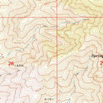 United States Geological Survey Blue Jay Peak, AZ (1972, 24000-Scale) digital map