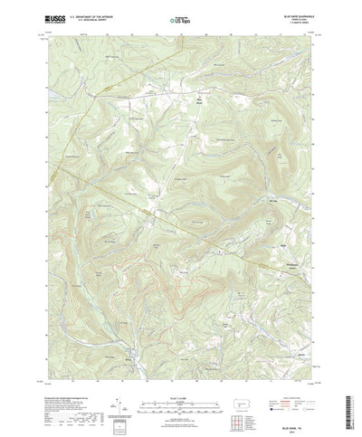 United States Geological Survey Blue Knob, PA (2023, 24000-Scale) digital map