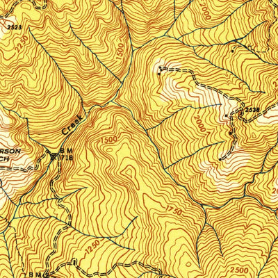 United States Geological Survey Blue Lake, CA (1945, 62500-Scale) digital map