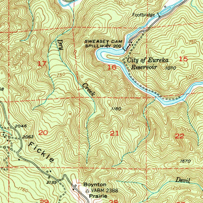 United States Geological Survey Blue Lake, CA (1951, 62500-Scale) digital map