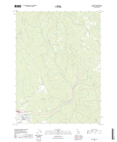 United States Geological Survey Blue Lake, CA (2022, 24000-Scale) digital map