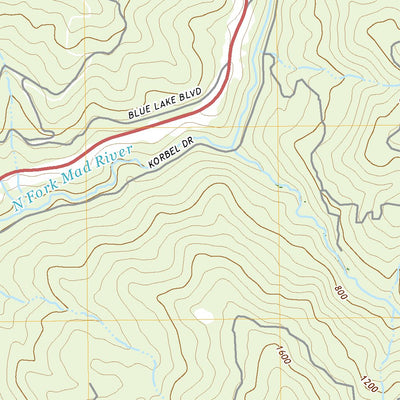 United States Geological Survey Blue Lake, CA (2022, 24000-Scale) digital map
