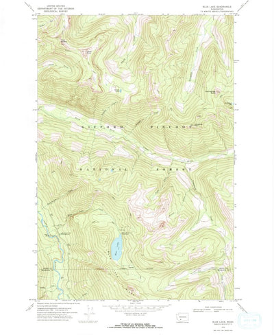 United States Geological Survey Blue Lake, WA (1970, 24000-Scale) digital map