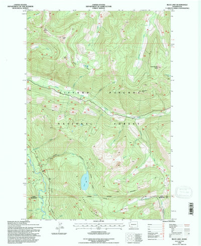 United States Geological Survey Blue Lake, WA (1994, 24000-Scale) digital map