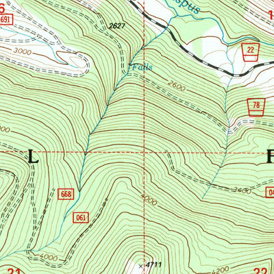 United States Geological Survey Blue Lake, WA (1994, 24000-Scale) digital map