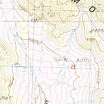United States Geological Survey Blue Mass Canyon, NV (1986, 24000-Scale) digital map