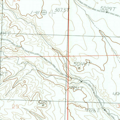 United States Geological Survey Blue Mesa East, WY (1985, 24000-Scale) digital map
