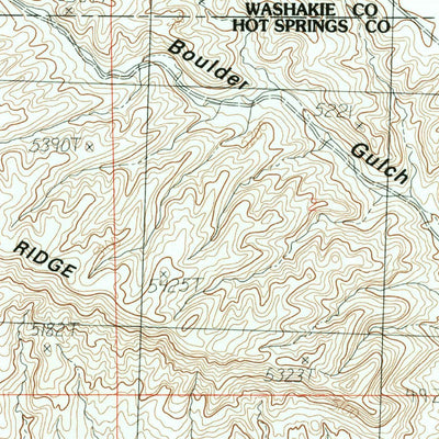 United States Geological Survey Blue Mesa East, WY (1985, 24000-Scale) digital map