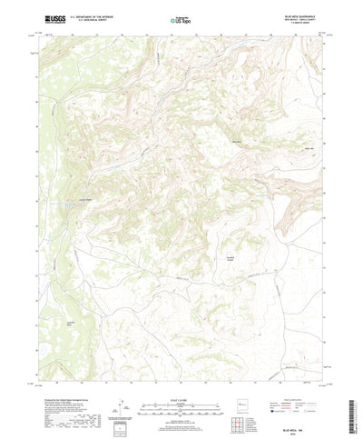 United States Geological Survey Blue Mesa, NM (2020, 24000-Scale) digital map