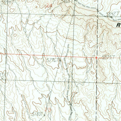 United States Geological Survey Blue Mesa West, WY (1985, 24000-Scale) digital map