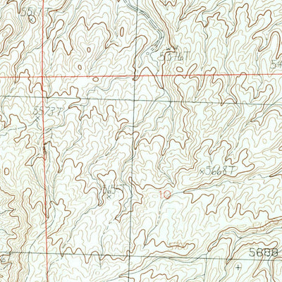 United States Geological Survey Blue Mesa West, WY (1985, 24000-Scale) digital map