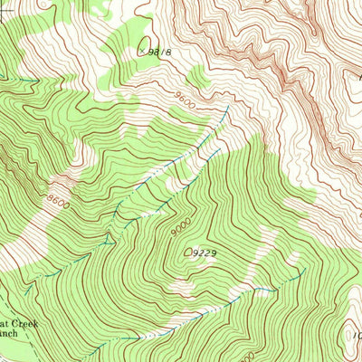 United States Geological Survey Blue Miner Lake, WY (1968, 24000-Scale) digital map
