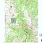 United States Geological Survey Blue Miner Lake, WY (1996, 24000-Scale) digital map