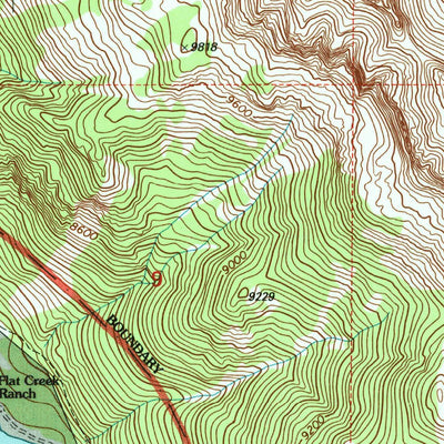 United States Geological Survey Blue Miner Lake, WY (1996, 24000-Scale) digital map