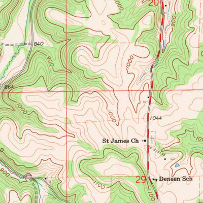 United States Geological Survey Blue Mounds, WI (1962, 24000-Scale) digital map