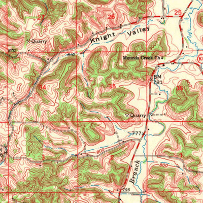 United States Geological Survey Blue Mounds, WI (1962, 62500-Scale) digital map