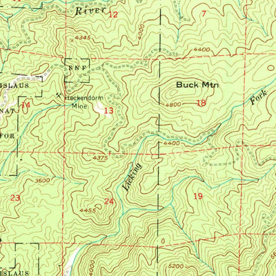 United States Geological Survey Blue Mountain, CA (1956, 62500-Scale) digital map