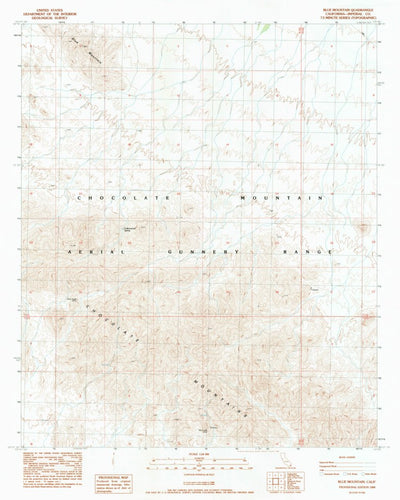 United States Geological Survey Blue Mountain, CA (1988, 24000-Scale) digital map