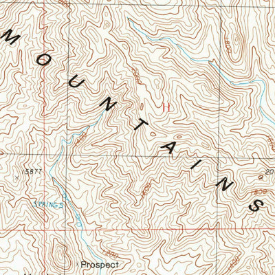 United States Geological Survey Blue Mountain, CA (1988, 24000-Scale) digital map
