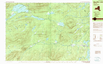 United States Geological Survey Blue Mountain Lake, NY (1989, 25000-Scale) digital map