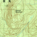 United States Geological Survey Blue Mountain Lake, NY (1989, 25000-Scale) digital map