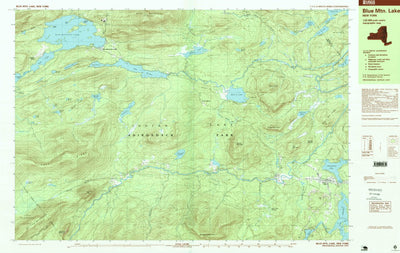 United States Geological Survey Blue Mountain Lake, NY (1997, 25000-Scale) digital map