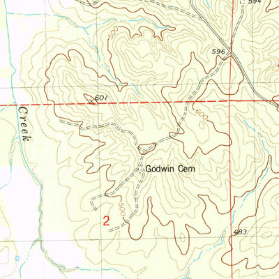 United States Geological Survey Blue Mountain, MS (1982, 24000-Scale) digital map
