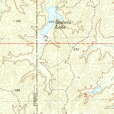 United States Geological Survey Blue Mountain, MS (1982, 24000-Scale) digital map
