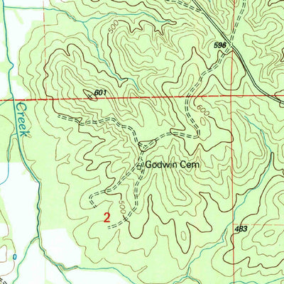United States Geological Survey Blue Mountain, MS (2000, 24000-Scale) digital map