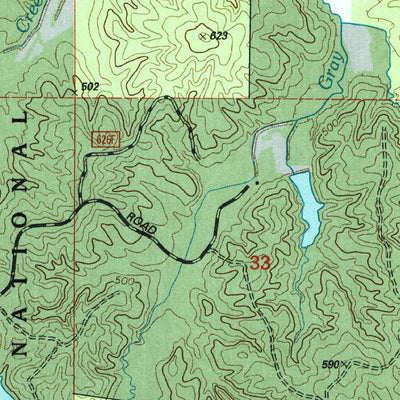 United States Geological Survey Blue Mountain, MS (2000, 24000-Scale) digital map