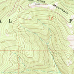 United States Geological Survey Blue Mountain, MT (1964, 24000-Scale) digital map