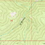 United States Geological Survey Blue Mountain, MT (1964, 24000-Scale) digital map