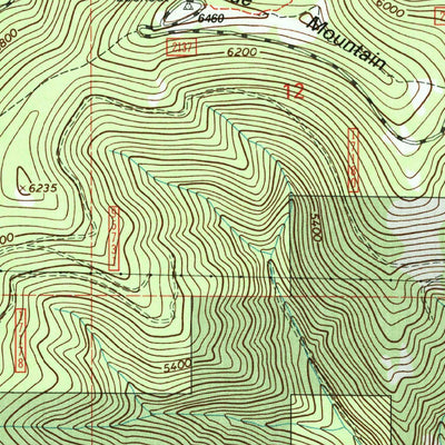 United States Geological Survey Blue Mountain, MT (1999, 24000-Scale) digital map