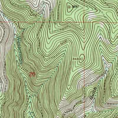 United States Geological Survey Blue Mountain, MT (1999, 24000-Scale) digital map