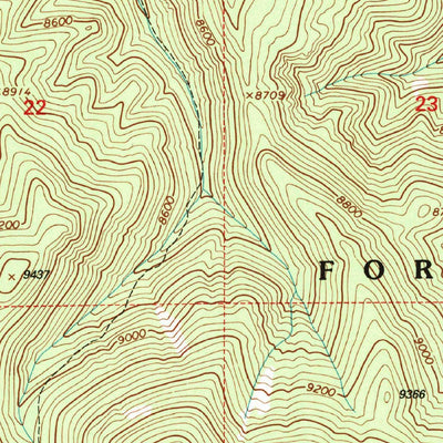 United States Geological Survey Blue Mountain, NM (1995, 24000-Scale) digital map