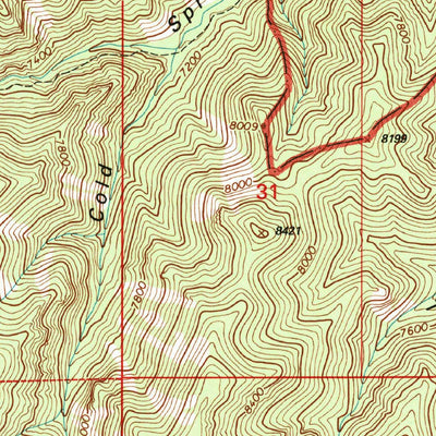United States Geological Survey Blue Mountain, NM (1995, 24000-Scale) digital map