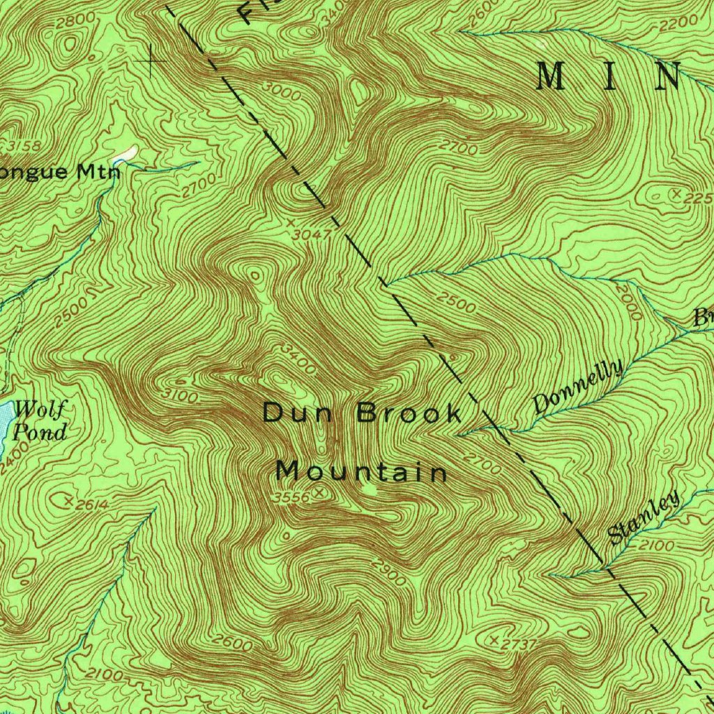 Blue Mountain, NY (1954, 62500-Scale) Map by United States Geological ...