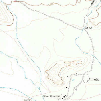 United States Geological Survey Blue Mountain, TX (1978, 24000-Scale) digital map