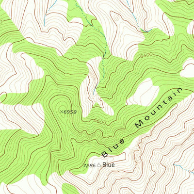 United States Geological Survey Blue Mountain, TX (1978, 24000-Scale) digital map