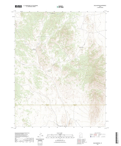 United States Geological Survey Blue Mountain, UT (2023, 24000-Scale) digital map