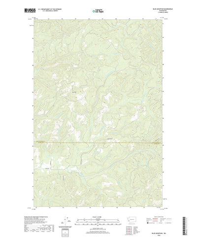 United States Geological Survey Blue Mountain, WA (2020, 24000-Scale) digital map