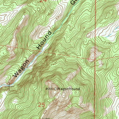 United States Geological Survey Blue Nose Creek, WY (1964, 24000-Scale) digital map